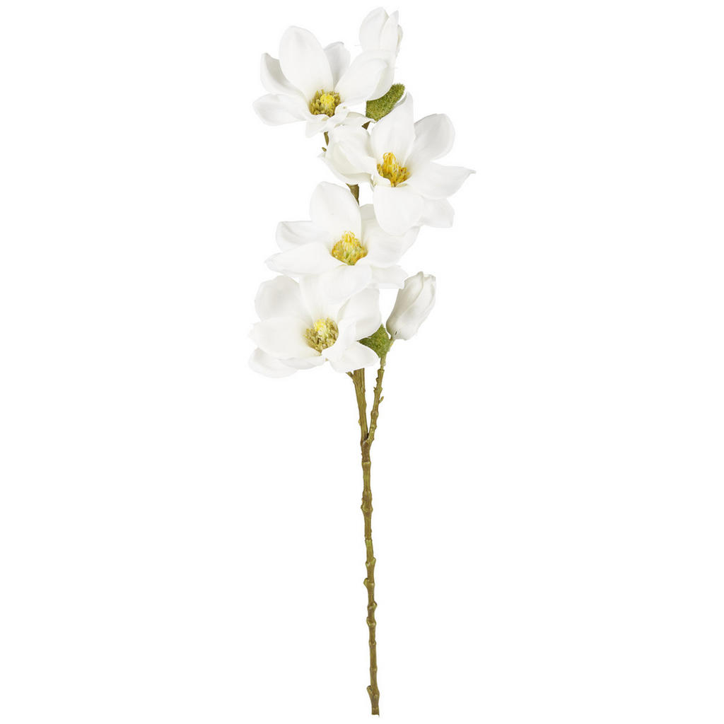 DEKORAČNÍ VĚTVIČKA magnolie 66 cm