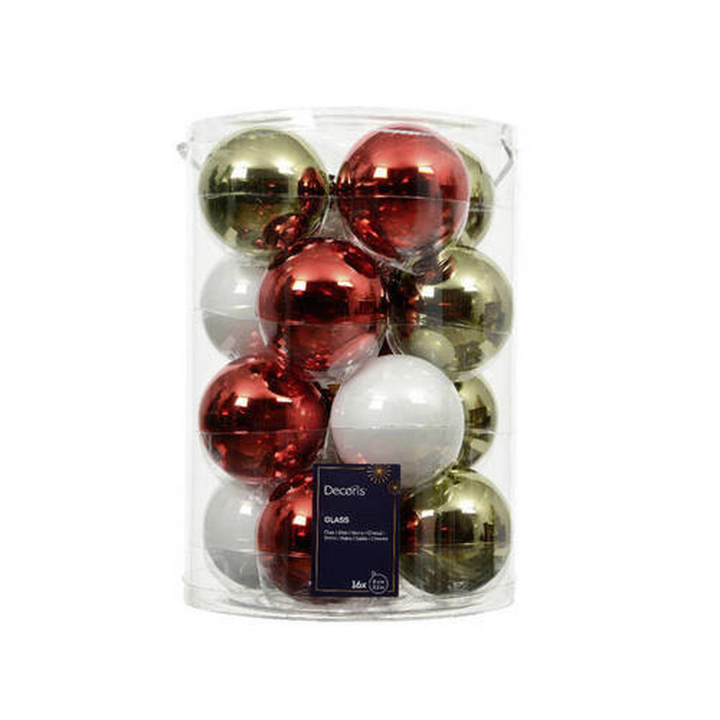 SADA VÁNOČNÍCH KOULÍ 16 ks